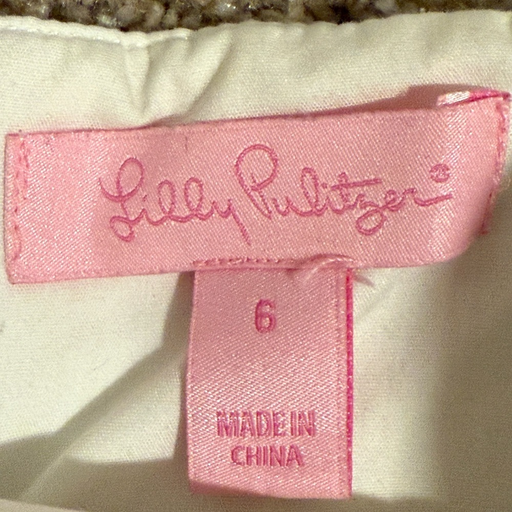 LILLY PULITZER Elegant White Embroidered Lace Dress Women’s Size S - Picture 3 of 16